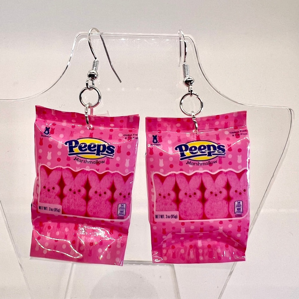 Peeps Earrings - Easter Earrings - Mini Brands Earrings - Candy Earrings